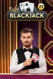 Blackjack 77 Ruby slot artwork